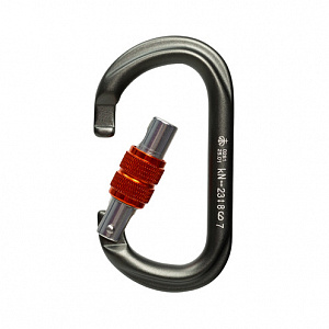 ver 0261 Карабин «GRAY» овал с муфтой (Keylock)