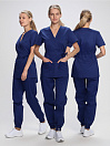 Костюм женский Сити-001 (тк.Смесовая,145) MedLine, т.синий